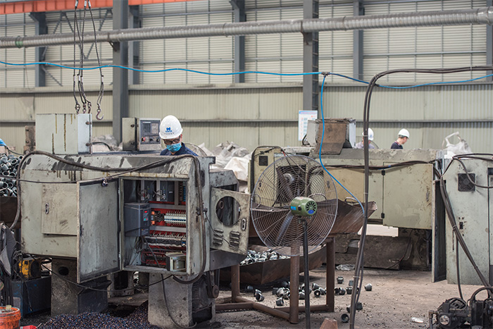 三亚网架配件-锥头加工车间